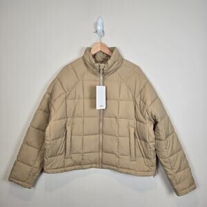 Halfdays Nellie Packable Puffer Jacket Size XL Chai Winter Coat Snow Ski